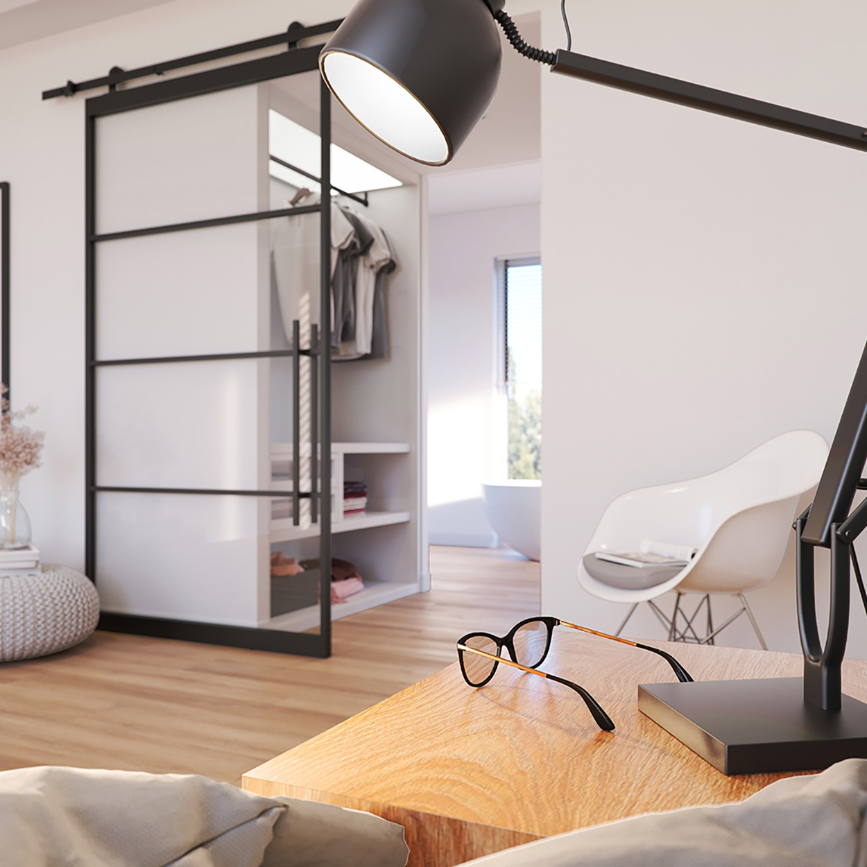 Skantrae SlimSeries Alu - Metalen Schuifdeur Zwart
